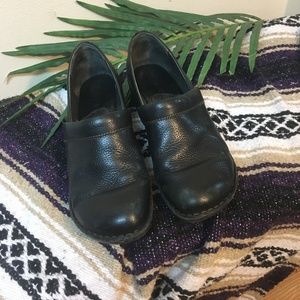 Born leather Tobi clogs black high quality